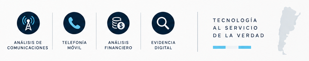 Análisis de comunicaciones, telefonía móvil, análisis financiero, evidencia digital